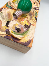 Load image into Gallery viewer, Plaza Light Bulb Painting: Green Light 4" x 10"