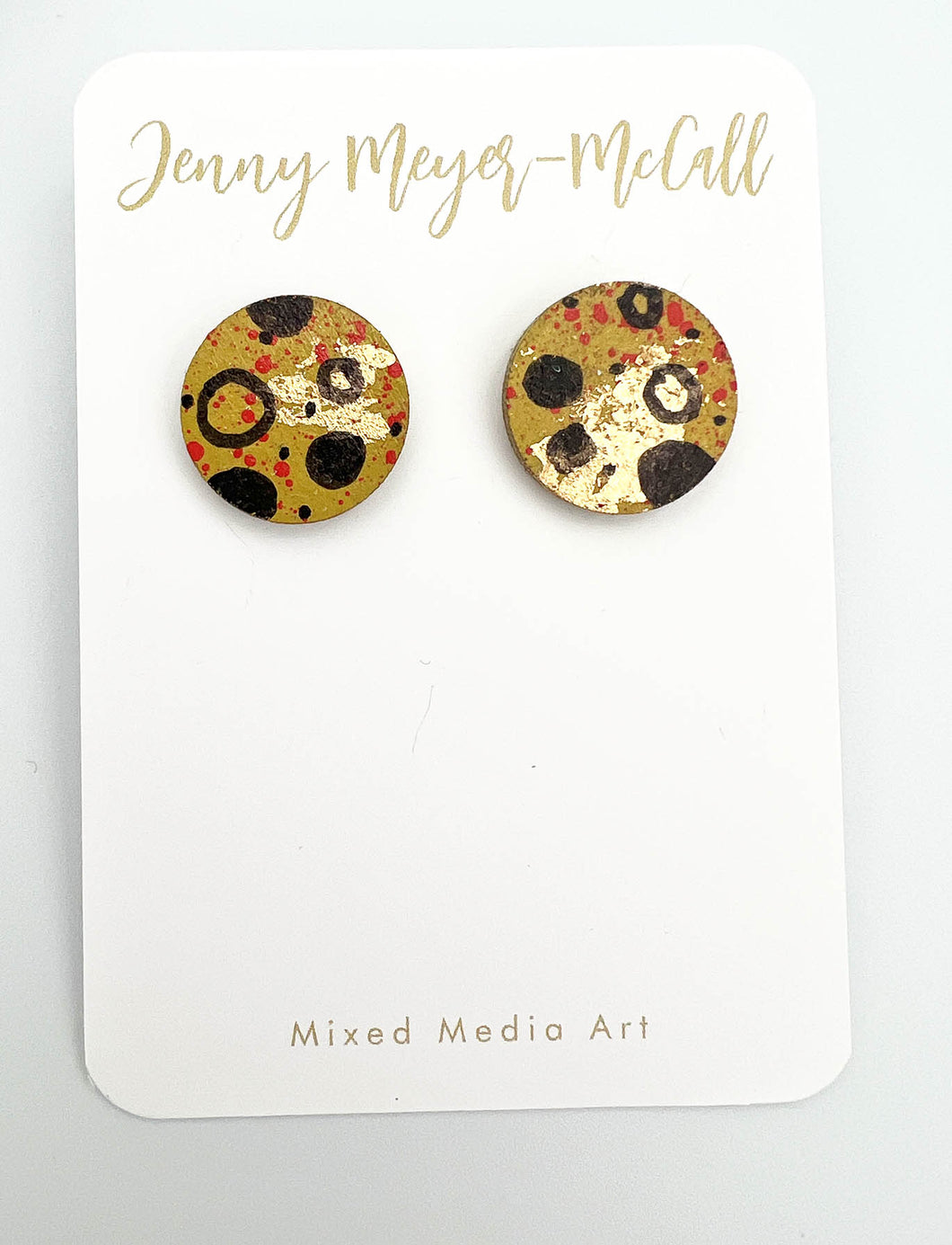 Mixed Media Stud Earrings: several to pick from