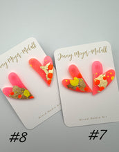 Load image into Gallery viewer, Heart Earrings: 7 &amp; 8
