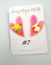 Load image into Gallery viewer, Heart Earrings: 7 &amp; 8
