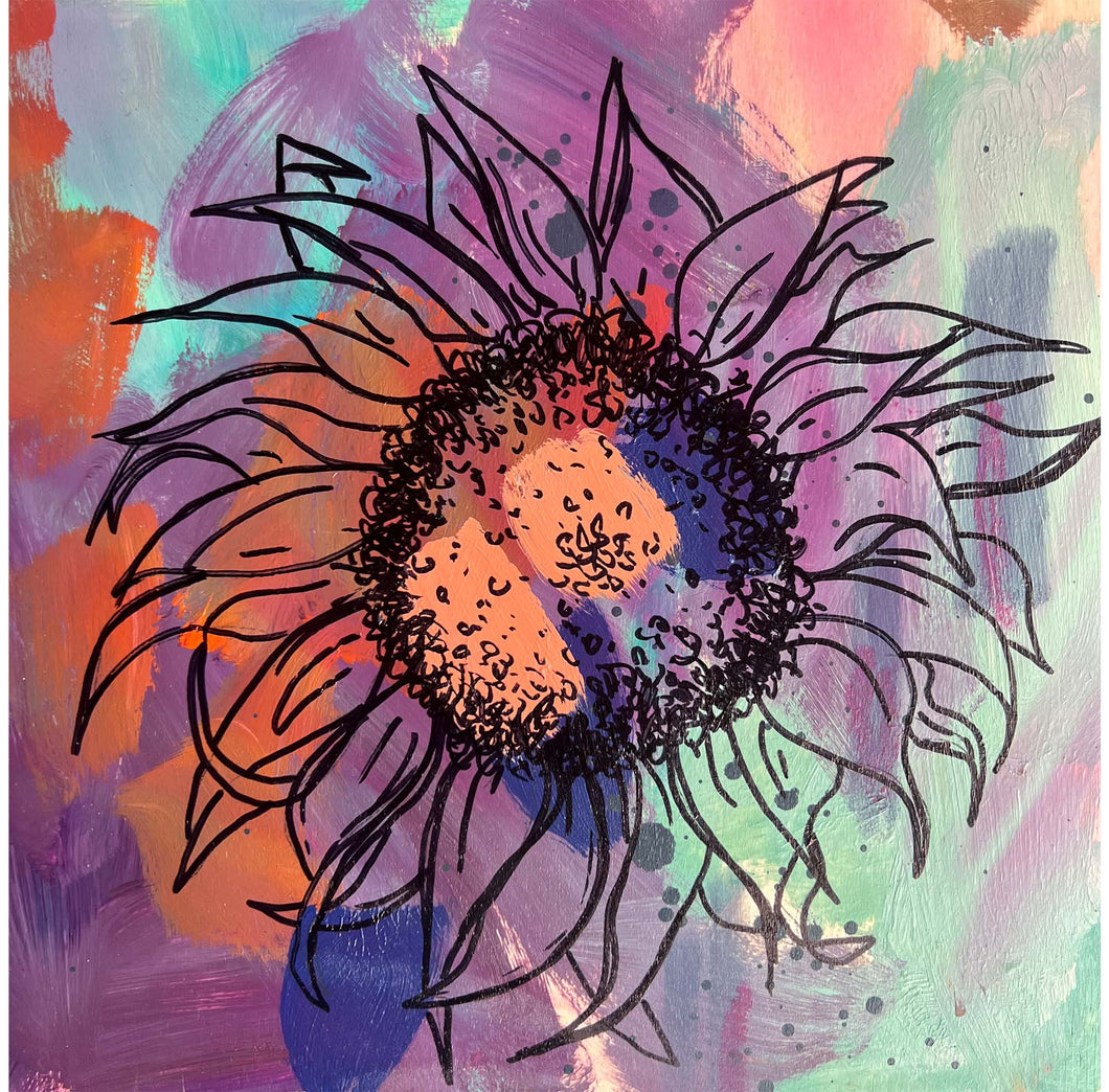 Sunflower in Purple