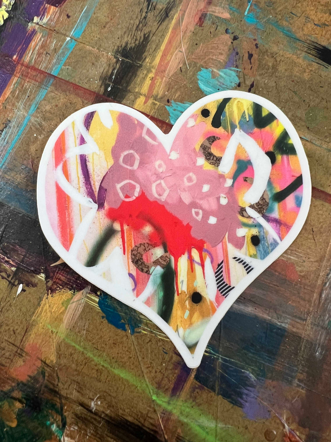 Sticker: Bright Abstract Heart